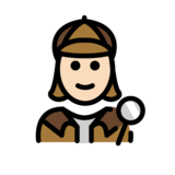 Woman Detective: Light Skin Tone on OpenMoji 13.0