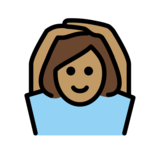 Woman Gesturing OK: Medium Skin Tone on OpenMoji 13.0