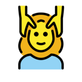 Woman Getting Massage on OpenMoji 13.0