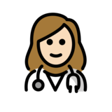 Woman Health Worker: Light Skin Tone on OpenMoji 13.0