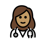 Woman Health Worker: Medium Skin Tone on OpenMoji 13.0