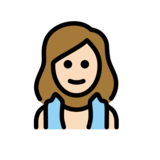 Woman in Steamy Room: Light Skin Tone on OpenMoji 13.0