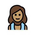Woman in Steamy Room: Medium Skin Tone on OpenMoji 13.0