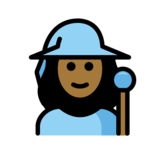 Woman Mage: Medium-Dark Skin Tone on OpenMoji 13.0