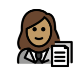 Woman Office Worker: Medium Skin Tone on OpenMoji 13.0