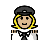 Woman Pilot: Medium-Light Skin Tone on OpenMoji 13.0