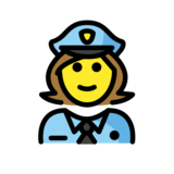 Woman Police Officer on OpenMoji 13.0