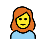 Woman: Red Hair on OpenMoji 13.0