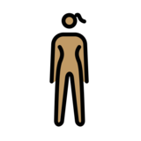 Woman Standing: Medium Skin Tone on OpenMoji 13.0