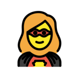 Woman Superhero on OpenMoji 13.0