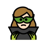Woman Supervillain: Light Skin Tone on OpenMoji 13.0