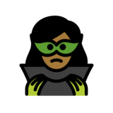 Woman Supervillain: Medium-Dark Skin Tone on OpenMoji 13.0