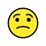 Worried Face on OpenMoji 13.0