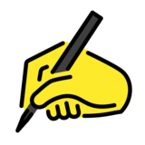 Writing Hand on OpenMoji 13.0