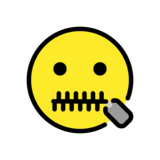 Zipper-Mouth Face on OpenMoji 13.0