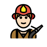 Firefighter: Light Skin Tone on OpenMoji 13.1