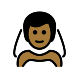 Man with Veil: Medium-Dark Skin Tone on OpenMoji 13.1