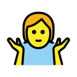 Person Shrugging on OpenMoji 13.1