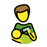 Man Feeding Baby on OpenMoji 14.0
