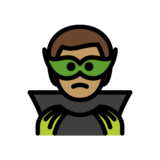 Man Supervillain: Medium Skin Tone on OpenMoji 14.0