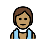 Person in Steamy Room: Medium Skin Tone on OpenMoji 14.0