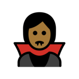 Vampire: Medium-Dark Skin Tone on OpenMoji 14.0