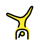 Woman Cartwheeling on OpenMoji 14.0
