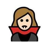 Woman Vampire: Light Skin Tone on OpenMoji 14.0