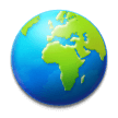 Globe Showing Europe-Africa on Samsung Experience 8.5