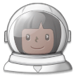 Woman Astronaut: Dark Skin Tone on Samsung Experience 8.5