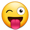 Winking Face with Tongue on Samsung Experience 9.0