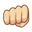 Oncoming Fist: Light Skin Tone on Samsung Experience 9.0