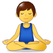 Man in Lotus Position on Samsung Experience 9.0