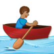 Man Rowing Boat: Medium Skin Tone on Samsung Experience 9.0