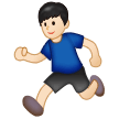 Man Running: Light Skin Tone on Samsung Experience 9.0