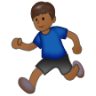 Man Running: Medium-Dark Skin Tone on Samsung Experience 9.0