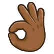 OK Hand: Medium-Dark Skin Tone on Samsung Experience 9.0