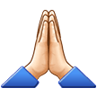 Folded Hands: Light Skin Tone on Samsung Experience 9.0