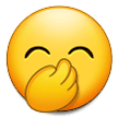Face with Hand Over Mouth on Samsung Experience 9.0