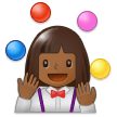Woman Juggling: Medium-Dark Skin Tone on Samsung Experience 9.0