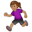 Woman Running: Medium Skin Tone on Samsung Experience 9.0