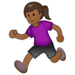 Woman Running: Medium-Dark Skin Tone on Samsung Experience 9.0