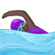 Woman Swimming: Dark Skin Tone on Samsung Experience 9.0