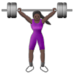 Woman Lifting Weights: Dark Skin Tone on Samsung Experience 9.0