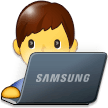 Man Technologist on Samsung Experience 9.1