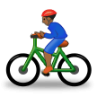 Man Biking: Medium-Dark Skin Tone on Samsung Experience 9.1