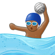 Man Playing Water Polo: Medium-Dark Skin Tone on Samsung Experience 9.1