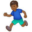 Man Running: Medium-Dark Skin Tone on Samsung Experience 9.1