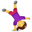 Woman Cartwheeling on Samsung Experience 9.1