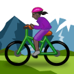 Woman Mountain Biking: Dark Skin Tone on Samsung Experience 9.1